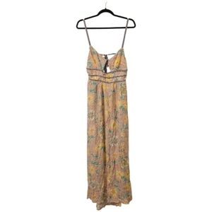 Multi-Coloured Free People Women's Printed Wisteria Maxi Dress